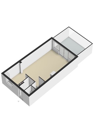 Plattegrond - Monacoplein 15, 6414 HW Heerlen - Monacoplein 15 Heerlen - Begane grond 3D.jpg